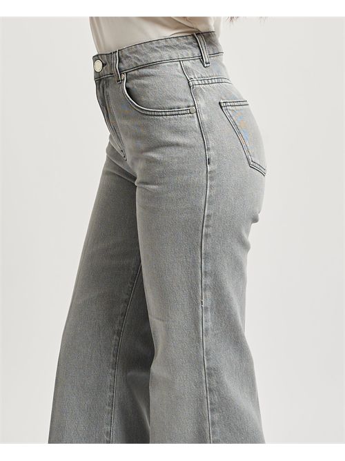 Jeans a palazzo donna Gaelle Paris grigi GAELLE PARIS | GAABW07902GR01